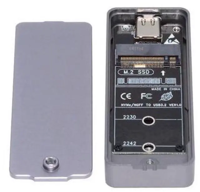 Main image of 20Gbps Type-C USB3.2 USB4 to NVME M-key M.2 NGFF SATA SSD PCBA Enclosure 2242/2230mm Adapter RTL9220 Chipset