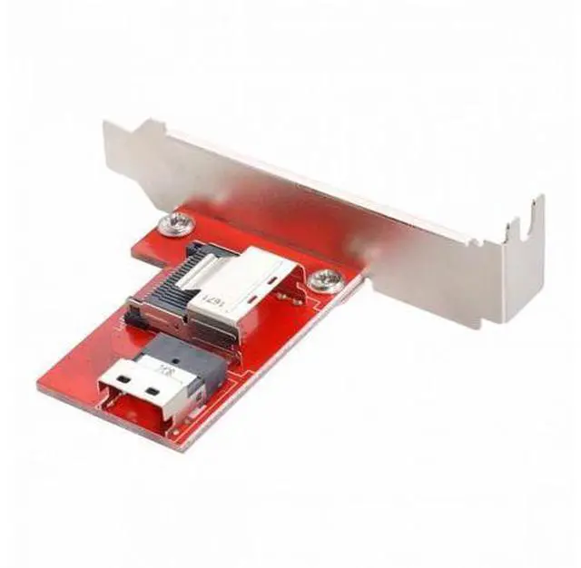 Main image of PCI-Express 4.0 Slimline SAS SFF-8654 to Mini SAS SFF-8087 PCBA Female Adapter With Bracket SF-045