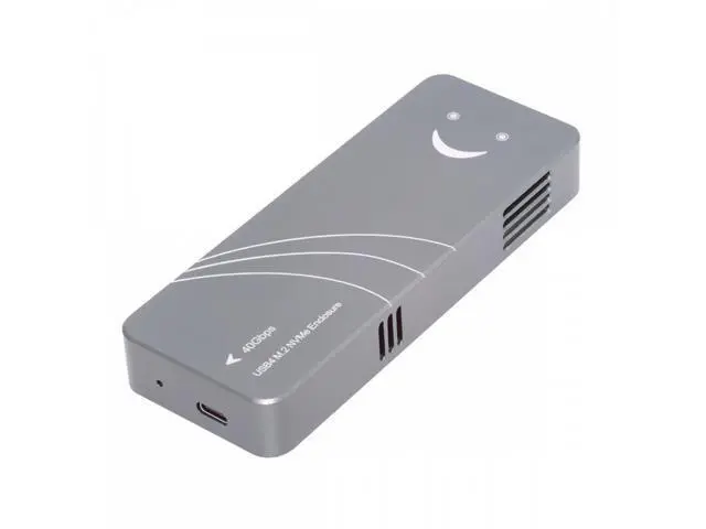 Alt view image 2 of 7 - Type-C USB4 40Gbps to PCI-E 4.0 X4 SSD NVME NGFF M-Key Enclosure USB-C 20Gbps ASM2464 Chipset