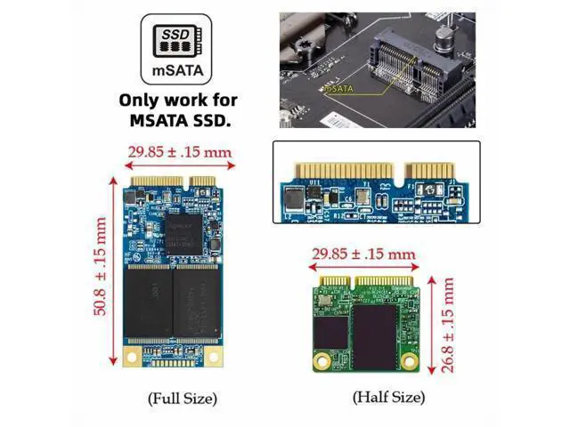 Alt view image 5 of 7 - Dual MSATA Mini-SATA SSD Card JBOD Raid0 Span Bridge to USB3.0 Type-C USB-C 2.5inch SATA Combo Enclosure SA-049+UC-079-WH