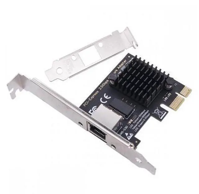 Main image of 2500Mbps 2.5Gbps to PCI-E PCI Express 1x GBE Gigabit 1000Mbps Ethernet Network LAN Cable Adapter for Desktop Motherboard UT-027-1P
