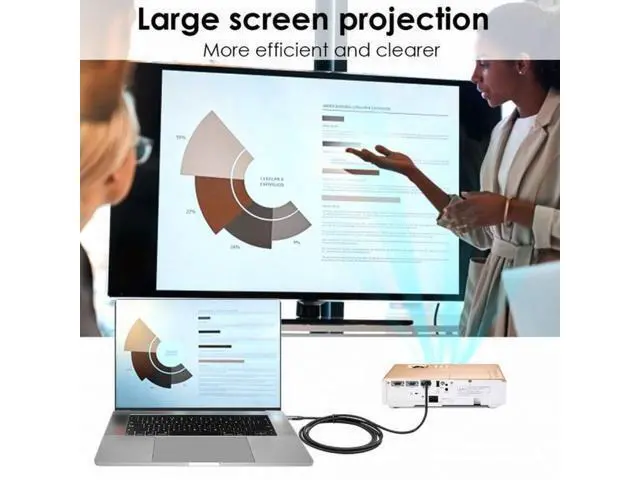 Alt view image 7 of 7 - USB 3.1 Type-C USB-C Source to Mini DisplayPort DP Displays Male 4K Monitor Cable for Laptop 1.8m UC-018-MDP