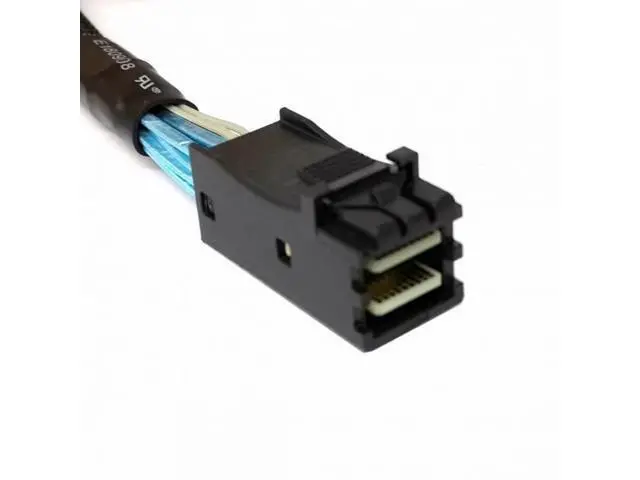 Alt view image 6 of 7 - Slim Line SAS 4.0 SFF-8654 4i 38pin Host to HD Mini SAS 4i SFF-8643 36pin Target Cable 50cm SF-098