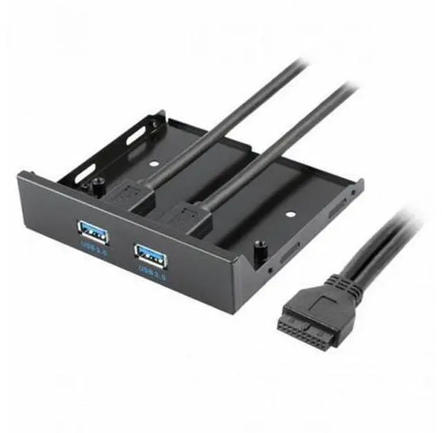 Main image of USB 3.0 Dual Port Front Panel to Motherboard 20Pin Connector Cable for PC 3.5" Floppy Bay U3-045