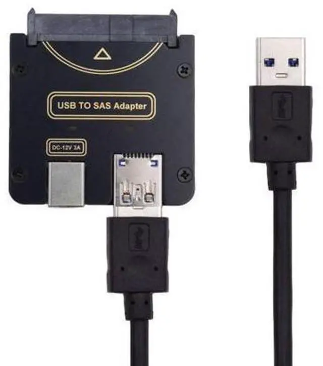 Main image of SFF-8482 SAS 29Pin to USB 3.0 5Gbps Hard Disk Drive Raid Adapter with Chipset and Power Port (Need 12V/3A Power Supply)