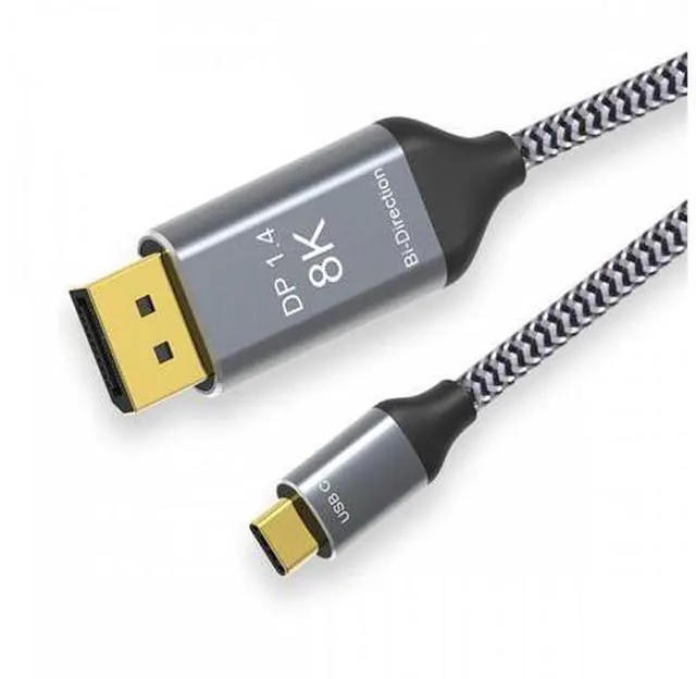 Main image of Reversed DisplayPort DP Source to USB 3.1 Type-C USB-C Displays Male 8K HDTV Cable for Laptop Monitor (1.8m) UC-129-DPM
