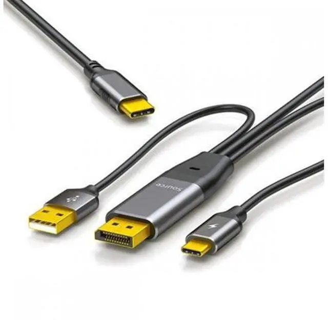 Main image of Reversed Displayport Source to Type-C USB-C Touch Screen Displays Male 4K HDTV Cable for Laptop Monitor (2.0m) UC-129-DPU