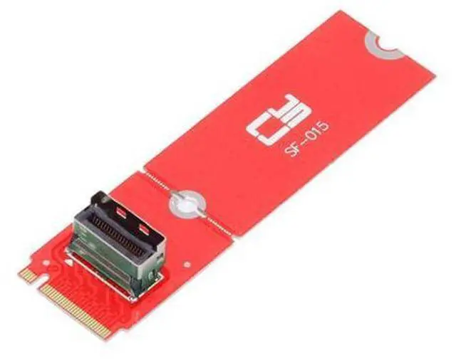 Main image of PCI-E 5.0 4.0 M.2 M-key to MCIO Mini Cool Edge IO Female Host Adapter for PCIe Nvme SSD 2280 2230 SF-015