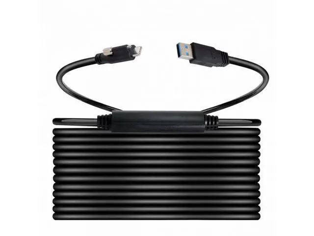 Alt view image 3 of 7 - USB 3.1 Type-C Single Screw Locking to USB3.0 Data Cable Mount Type for Industrial Camera Recorder Laptop PC Disk (8 Meters) UC-045-8.0M F