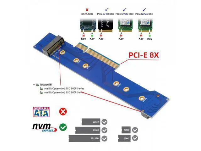 Alt view image 5 of 7 - Low Profile Dual 2x NVME M.2 SSD to PCIE Express Gen4 X8 X16 Raid Card VROC Raid0 Hyper Adapter SA-012-LP
