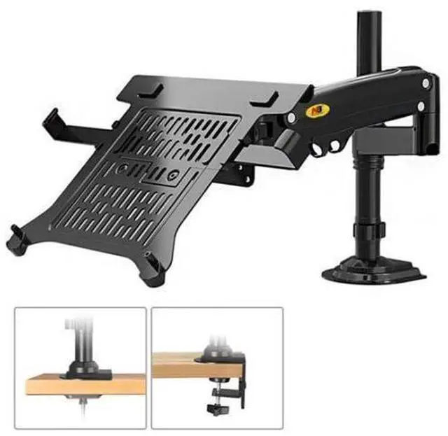 Main image of NB H100-FP For 10-17 inch Gas Spring Mechanism Full Motion Arm VESA Board Desktop Laptop Bracket NB H100-FP