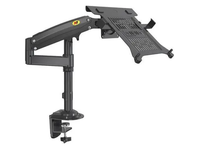 Alt view image 2 of 6 - NB H100-FP For 10-17 inch Gas Spring Mechanism Full Motion Arm VESA Board Desktop Laptop Bracket NB H100-FP