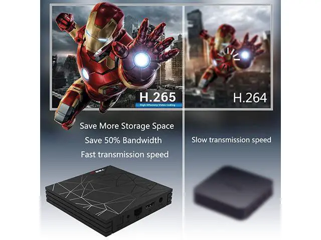 Alt view image 6 of 7 - Android 90 TV Box 4GB+64GB T95 max Quad Core Smart TV Box Android Box Media Player Support USB 30 3D 4K 6K H265 HD Resolution 24G WiFi Set Top TV Box