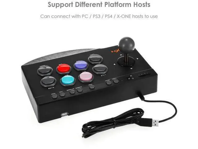Alt view image 4 of 6 - PXN-0082 Arcade fightstick Game Joystick Gaming Controller For PC/PS4/PS3/XBOX ONE Game Rocker Gampad Handle Controller PXN 0082