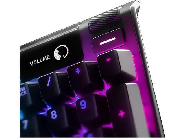 Alt view image 3 of 7 - Apex 7 Mechanical Gaming Keyboard - OLED Smart Display - USB Passthrough and Media Controls - Tactile and Quiet - RGB Backlit Blue Switch - Tactile Clicky