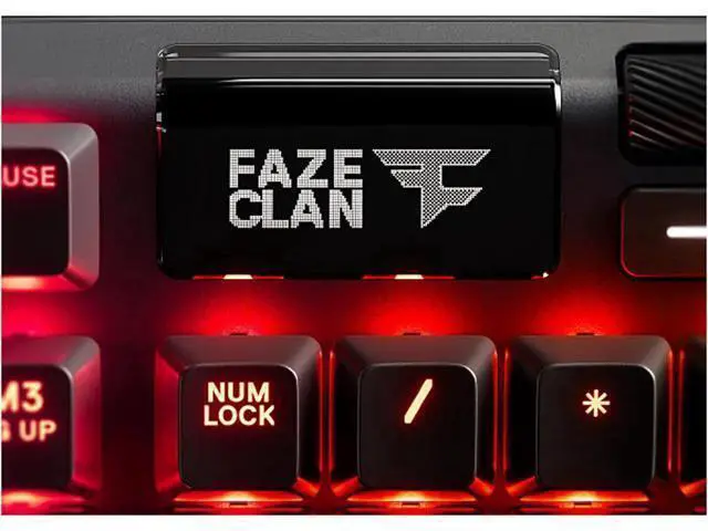 Alt view image 4 of 7 - Apex 7 Mechanical Gaming Keyboard - OLED Smart Display - USB Passthrough and Media Controls - Tactile and Quiet - RGB Backlit Blue Switch - Tactile Clicky