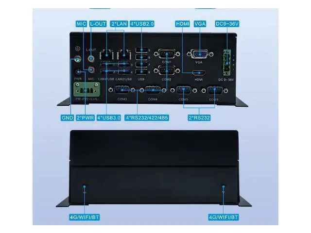 Alt view image 2 of 5 - wusu 203A Mini Industrial Control Host Embedded Industrial Microcomputer Fanless Office Computer Game