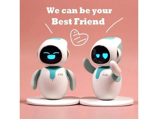 Alt view image 2 of 6 - Smart Robot Touch Interactive Desk Companion Abundant Emotions Mini-Games Perfect Gifts for Girls Boys Holidays