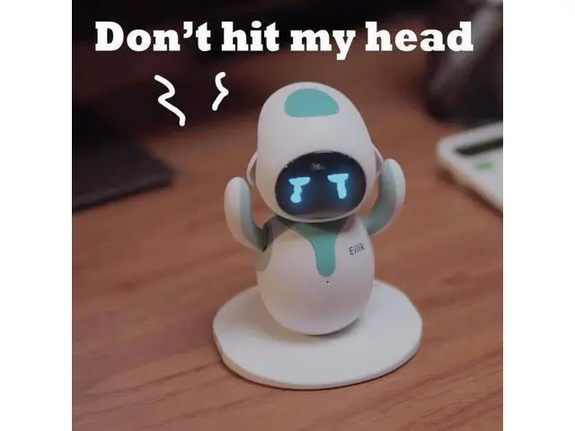 Alt view image 3 of 6 - Smart Robot Touch Interactive Desk Companion Abundant Emotions Mini-Games Perfect Gifts for Girls Boys Holidays