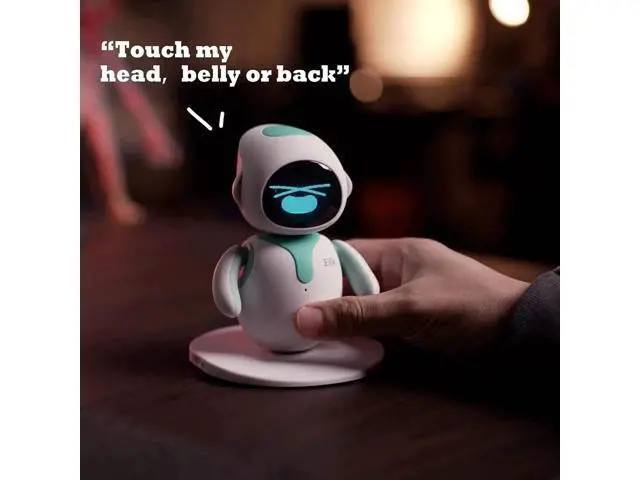 Alt view image 5 of 6 - Smart Robot Touch Interactive Desk Companion Abundant Emotions Mini-Games Perfect Gifts for Girls Boys Holidays