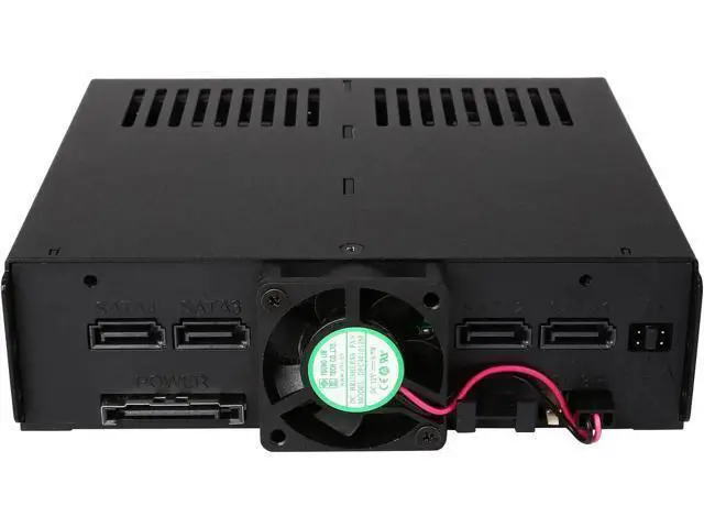 Alt view image 3 of 6 - 4 x 2.5 SSD to 5.25 Drive Bay Hot Swap Backplane Cage Mobile Rack Comparable to Tray-less Design - ExpressCage MB324SP-B,Express Cages 4Bay