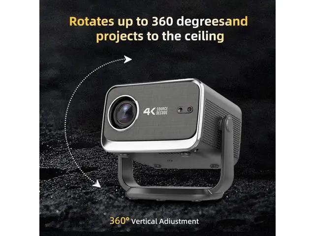 Alt view image 2 of 5 - 4K smart projector - Android 13 projector - Overseas version 1080P high-definition projector,P20 Pro Projector