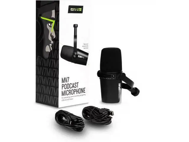 Alt view image 3 of 5 - MV7 Wired Live Microphone USB Mobile Computer Live Performance Karaoke High-End Wired Microphone