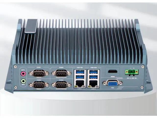 Alt view image 3 of 5 - wusu Fully enclosed industrial control host, embedded industrial multi-network port computer, without fan,I3-6157U