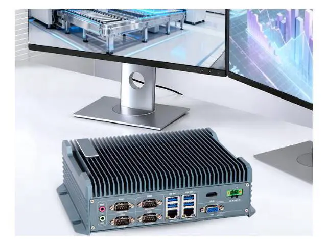 Alt view image 5 of 5 - wusu Fully enclosed industrial control host, embedded industrial multi-network port computer, without fan,I3-6157U
