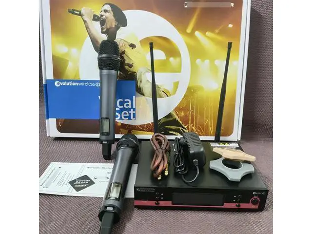Alt view image 3 of 4 - EW100 G3 Wireless Microphone - One for Two Use - Stage Performance - Singing - Wedding - Professional - E835 Microphone European plug American plug