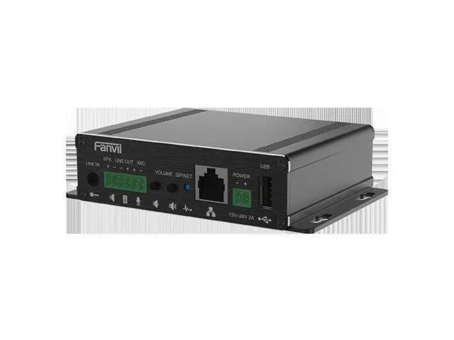 Alt view image 3 of 4 - Fanvil orientation: PA3 intercom broadcasting gateway, SIP external audio amplifier, playing DIY application solution