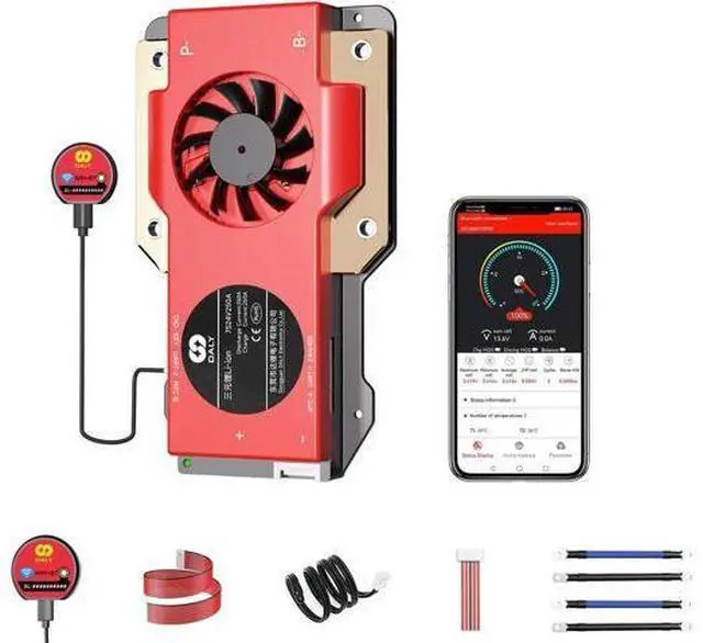 Main image of DALY Smart 7S BMS 24V 250A con módulo WiFi y placa de protección de comunicación CAN 485 para batería de litio de iones de litio (Li-ion 7S 24V, 250A)