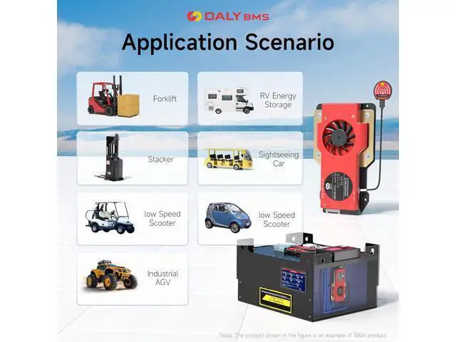 Alt view image 6 of 7 - DALY Smart BMS 4S-24S 12V-72V 40A-500A con módulo Bluetooth, placa de protección de batería para paquete de batería LiFePO4 (LifePO4 24S 72V 300A+ módulo BT)