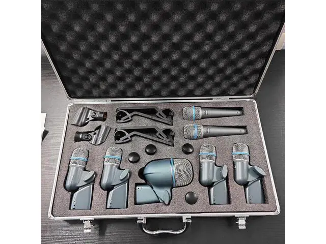 Alt view image 2 of 3 - Drum sound pickup microphone set BETA DMK7 microphone 52A stage performance 57A instrument microphone