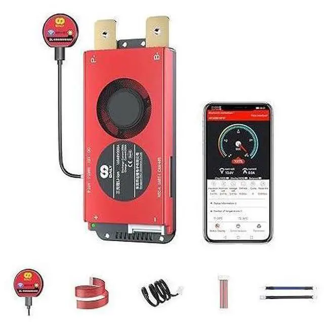 Main image of Smart 13S BMS 48V 200A con módulo WiFi y placa de protección de comunicación CAN 485 para batería de litio de iones de litio (Li-ion 13S 48V, 200A)