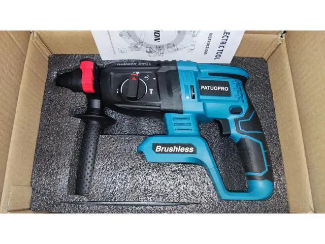 Alt view image 4 of 5 - Brushless Cordless Rotary Hammer Drill 18V SDS Plus Hammer D