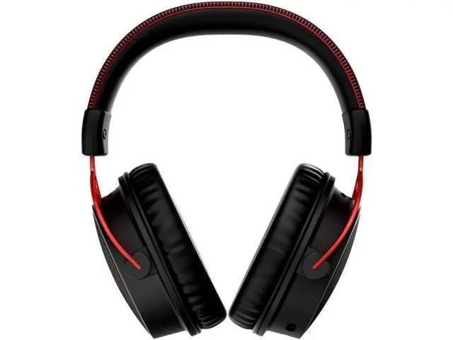 Alt view image 5 of 7 - HyperX Cloud Alpha Wireless - Gaming Headset for PC, 300-hour battery life, DTS Headphone:X Spatial Audio, Memory foam, Dual Chamber Drivers, Noise-Canceling Mic, Durable Aluminum Frame (Red)