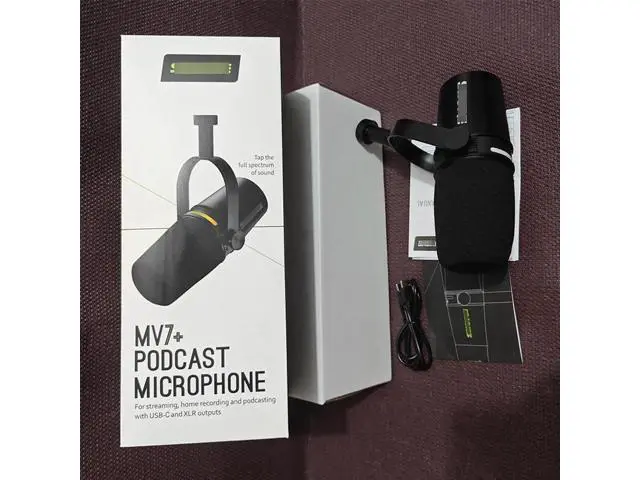 Alt view image 2 of 5 - MV7+-K Wired Dynamic Microphone for USB Computer Live Singing Recording Dubbing Microphone