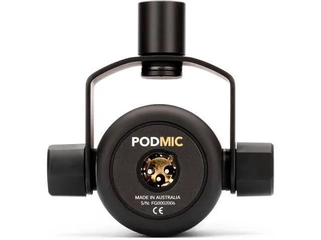 Alt view image 3 of 6 - Rode PodMic Cardioid Dynamic Broadcast Microphone with StreamEye BOOMARM1 Microphone Boom Arm, Pop Filter and XLR Cable