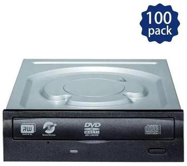 Main image of 100Pack Lite-On DVD Burner Black SATA Model iHAS124-14