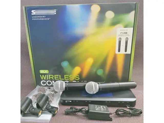 Alt view image 3 of 3 - Wireless microphone BLX288 beta58a SM PG58 - two-in-one dynamic microphone for stage performances European standard Beta58A British regulations SM58