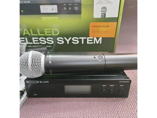 Alt view image 3 of 3 - BLX24R SM Beta58A Wireless Microphone - Portable Dynamic Microphone for Live Stage Performances European standard