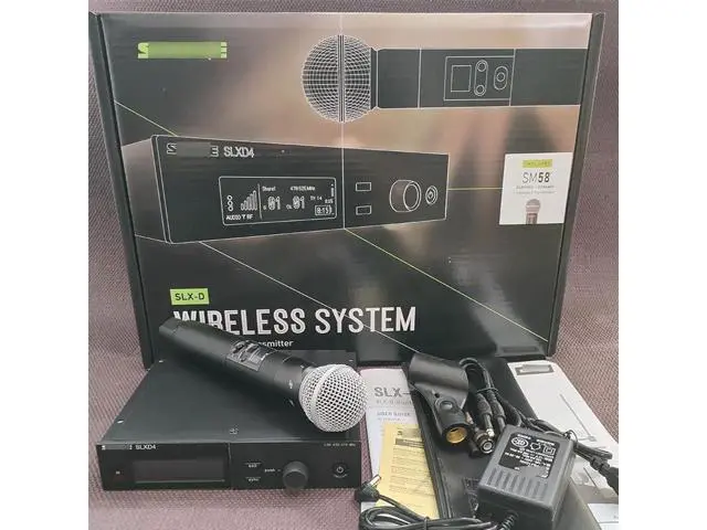 Alt view image 4 of 5 - SLX-D dual-microphone wireless system for stage karaoke show host, SLXD24 microphone European standard power supply British standard power supply
