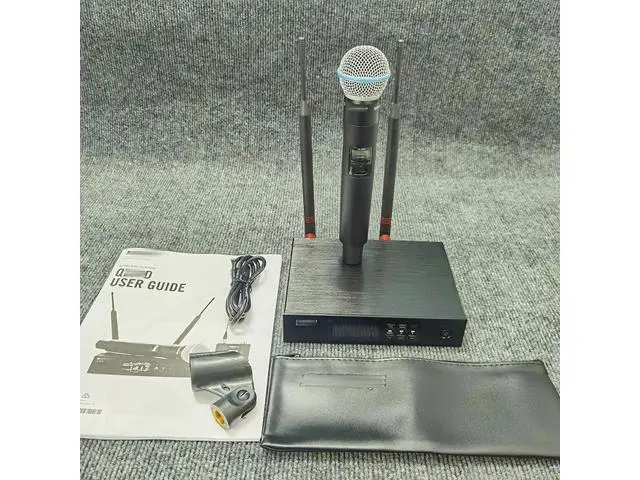 Alt view image 3 of 4 - QLXD4 Wireless Microphone - One-to-One Stage Performance Singing Wedding Professional True Split Microphone British standard plug European plug