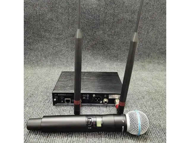 Alt view image 4 of 4 - QLXD4 Wireless Microphone - One-to-One Stage Performance Singing Wedding Professional True Split Microphone British standard plug European plug