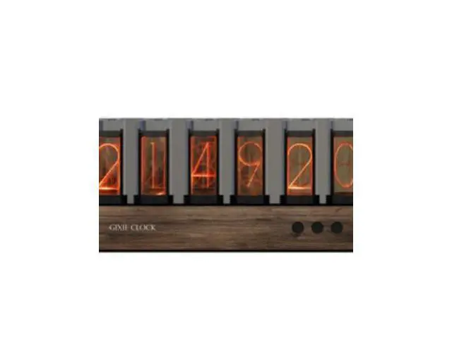Alt view image 3 of 5 - Fluorescent tube clock, fluorescent clock, simulated fluorescent tube clock, creative digital clock, retro