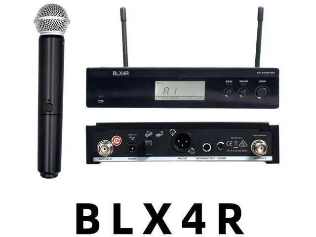 Alt view image 4 of 5 - BLX24R SM58 Beta58A Wireless Microphone - Stage Performance Singing Dynamic Microphone