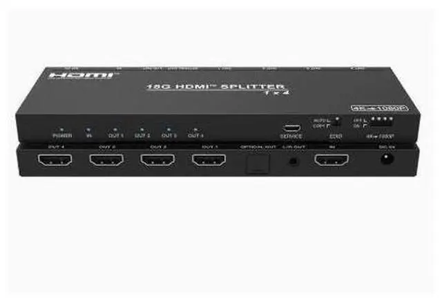 Main image of Professional audio and video converter, distributor, network extensioner, digital operating room expert, 1x4 4K60HDMI distributor, audio de-interlacing, video scaling