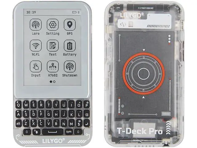 Alt view image 7 of 7 - LILYGO T-Deck Pro SX1262 LoRa 915Mhz GPS Wireless Module TTGO Development Board with 3.1 inch Ultra Wide Viewing Low Power E-Paper (A7682E LILYGO Firmware)