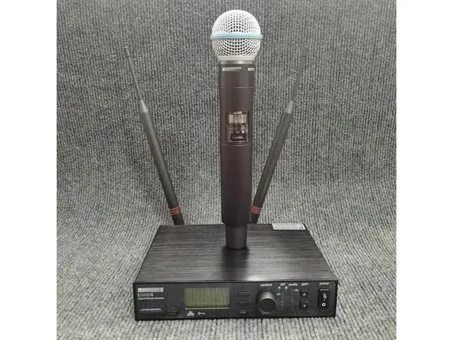 Alt view image 3 of 4 - Digital wireless microphone ULXD4 BETA58A stage performance mixer with SM58 professional microphone British standard plug European plug